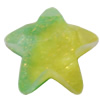 Resin Cabochons, No Hole Headwear & Costume Accessory, Faceted Star，The other side is Flat 14mm, Sold by Bag