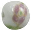 Porcelain beads, Round 14mm Hole:2.5mm Sold by Bag