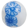 Porcelain beads, Round 8mm Hole:2mm Sold by Bag