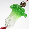 Lampwork Glass Pendant for car Hang, 40x40x51mm, Sold by PC