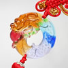 Chinese Knots Lampwork Glass Pendant for car Hang,58x14x55mm, Sold by PC