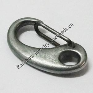 Zinc Alloy Lobster Clasp,Pb-free,AA Grade, 21x45mm, Sold by Bag 