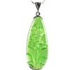 Lampwork Glass Pendant, 20x9x6mm, Sold by PC