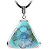 Lampwork Glass Pendant, 88mm, Sold by PC
