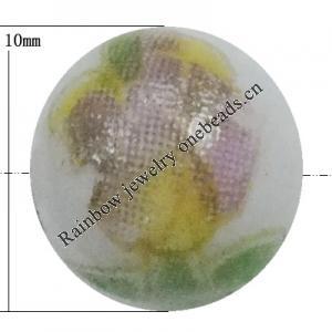 Porcelain beads, Round 10mm Sold by Bag