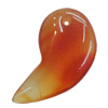 Agate Pendant,“Loving Setting Out” Ivory 30x15mm Hole:1mm, Sold by PC