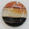 Agate Pendant,“Sweet love” Flat Round 18mm Hole:1mm, Sold by PC