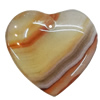 Agate Pendant,“Long Tisal River” Heart 23x21mm Hole:1mm, Sold by PC