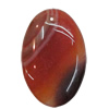 Agate Pendant,“The Setting Sun” Flat Oval 26x18mm Hole:1mm, Sold by PC
