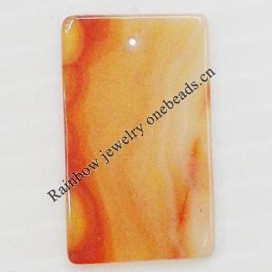 Agate Pendant,“Into Tibet” Rectangle 28x16mm Hole:1mm, Sold by PC