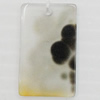 Agate Pendant,“Scarecrow” Rectangle 28x16mm Hole:1mm, Sold by PC