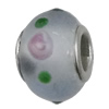 Handmade European style Lampwork Beads With Platinum Color Copper Core, 10x15mm Hole:5mm, Sold by PC