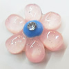 Resin Cabochons, No Hole Headwear & Costume Accessory, Flower 26mm, Sold by Bag