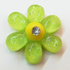 Resin Cabochons, No Hole Headwear & Costume Accessory, Flower 26mm, Sold by Bag