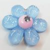 Resin Cabochons, No Hole Headwear & Costume Accessory, Flower 26mm, Sold by Bag