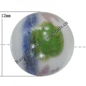 Porcelain beads, Round 12mm Sold by Bag