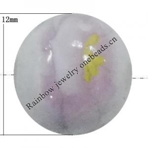 Porcelain beads, Round 12mm Sold by Bag