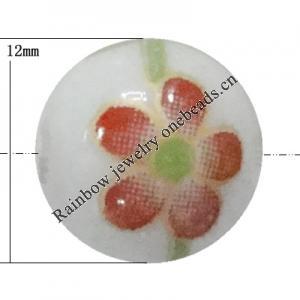 Porcelain beads, Round 12mm Sold by Bag