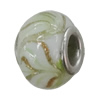 Handmade European style Lampwork Beads With Platinum Color Copper Core, 10x15mm Hole:5mm, Sold by PC