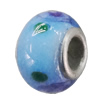 Handmade European style Lampwork Beads With Platinum Color Copper Core, 10x15mm Hole:5mm, Sold by PC