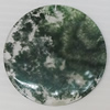 Agate Pendant,“Cowslip's Bell” Flat Round 50mm Hole:1mm, Sold by PC