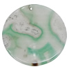Agate Pendant,“Rhythm of the rain” Flat Round 50mm Hole:1mm, Sold by PC