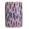 Resin Bead, Rectangle 40x26mm Hole:2mm, Sold by Bag