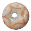 Porcelain beads, Flat Donut 8x4mm Hole:1mm, Sold by Bag