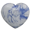 Acrylic Beads, Heart 26x24mm Hole:2mm, Sold by Bag