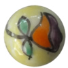 Porcelain beads, Round 14x14mm Hole:1mm, Sold by Bag