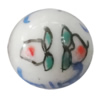 Porcelain beads, Round 14x14mm Hole:1mm, Sold by Bag