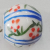 Porcelain beads, Round 14x14mm Hole:4mm, Sold by Bag