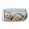 Porcelain beads, Tube 17x9mm Hole:3mm, Sold by Bag