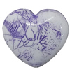 Acrylic Beads, Heart 26x24mm Hole:2mm, Sold by Bag