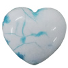 Acrylic Beads, Heart 36x32mm Hole:2mm, Sold by Bag