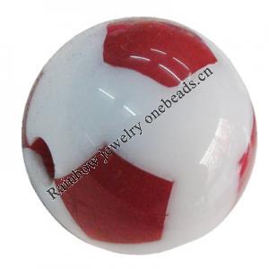 Solid Acrylic Beads, Round 12mm Hole:2mm, Sold by Bag