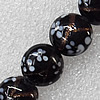 Lampwork Beads, Round 16mm Hole: About 1.5mm, Sold by PC