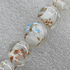 Gold Sand Lampwork Beads, Round 20mm Hole: About 2mm, Sold by PC