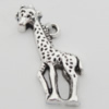 Pendant Zinc Alloy Jewelry Findings Lead-free, Giraffe 25x15mm Hole:1mm, Sold by Bag