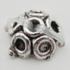 Bead Caps Zinc Alloy Jewelry Findings Lead-free, 7x7mm, Hole:1mm, Sold by Bag