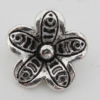 Pendant Zinc Alloy Jewelry Findings Lead-free, Flower 15x15mm Hole:2mm, Sold by Bag