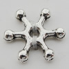 Bead Zinc Alloy Jewelry Findings Lead-free, 12x12mm, Hole:1mm, Sold by Bag