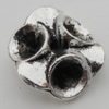 Bead Zinc Alloy Jewelry Findings Lead-free, 13x13mm, Hole:1mm,4mm, Sold by Bag