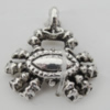 Pendant Zinc Alloy Jewelry Findings Lead-free, 15x17mm Hole:2mm, Sold by Bag