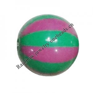 Handmade Solid Acrylic Beads, Round 16mm, Sold by Bag