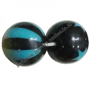 Handmade Solid Acrylic Beads, Round 16mm, Sold by Bag