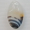 Agate Pendant,“Age of Innocence” Flat Oval 30x16mm Hole:1mm, Sold by PC