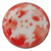 Porcelain beads, Flat Round 14x6mm Hole:1mm, Sold by Bag