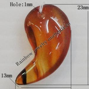 Agate Pendant,“love in Returns” Ivory 23x13mm Hole:1mm, Sold by PC