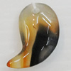 Agate Pendant,“Trip on Beauty River” Ivory 23x13mm Hole:1mm, Sold by PC